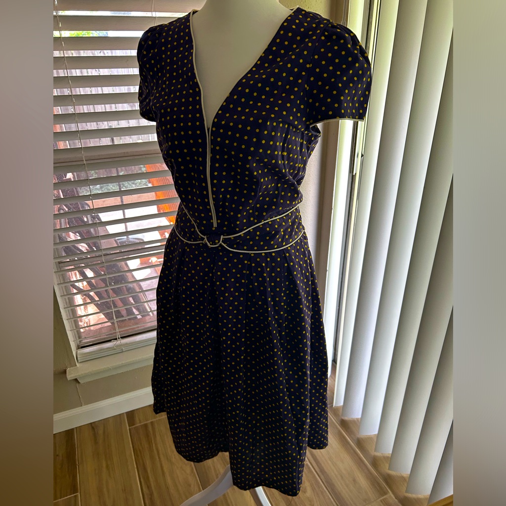 Modcloth Trollied Dolly Brand 1040s Tea Dress Nwt